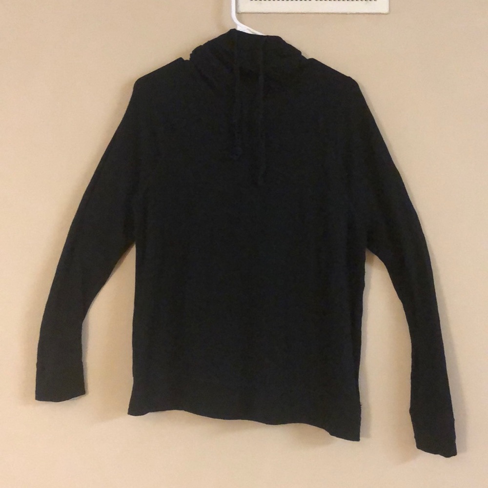 Black semi thick L long sleeve hoodie